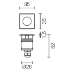 L&L LUCE E LIGHT - BRIGHT1.1 2W 500MA 3000K 10 INOX CB11125SAI