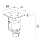 L&L LUCE E LIGHT - BRIGHT1.1 2W 500MA 2700K 43 INOX