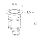 L&L LUCE E LIGHT - BRIGHT1.6 2W 24VDC 4000K 43 INOX CB16009LI