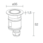 L&L LUCE E LIGHT - BRIGHT1.6 2W 24VDC 4000K 43 INOX