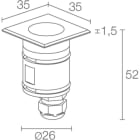 L&L LUCE E LIGHT - BRIGHT1.7 2W 24VDC 3000K 10 INOX CB17005SI
