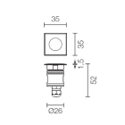 L&L LUCE E LIGHT - BRIGHT1.7 2W 24VDC 4000K 21 INOX CB17009MI