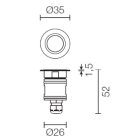L&L LUCE E LIGHT - BRIGHT1.8 1.2W 12VDC RGB DIF SAB INOX
