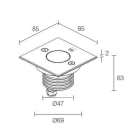 L&L LUCE E LIGHT - BRIGHT2.5 HC 7W 24VDC 3000K 11 INOX