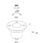 L&L LUCE E LIGHT - BRIGHT2.8 2.5W 24VDC 4000K 8 GRI