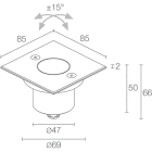 L&L LUCE E LIGHT - BRIGHT2.9 2.5W 24VDC 4000K 36SH INOX