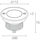 L&L LUCE E LIGHT - BRIGHT3F_HC 10W 24V 30K 38 INOX 0V CB3F00101050LI