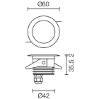 L&L LUCE E LIGHT - BEAM1.0 3W 700MA 5000K DIF INOX CD10130DAI