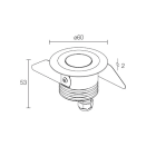 L&L LUCE E LIGHT - BEAM1.0 3W 700MA 4000K DIF INOX