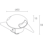 L&L LUCE E LIGHT - BEAM2.0 1W+1W 350MA 3000K RAD GRI CD20215DAF