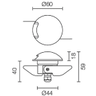 L&L LUCE E LIGHT - BEAM2.0 1W+1W 350MA 2700K RAD ANTR CD2021FDAH