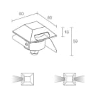 L&L LUCE E LIGHT - BEAM2.1 2W 500MA 2700K RAD GRI
