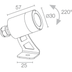 L&L LUCE E LIGHT - SPOT1.0 2W 500MA 3000K 54 INOX