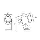 L&L LUCE E LIGHT - SPOT1.0 2W 500MA 4000K 10 INOX CF10129SAI