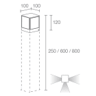 L&L LUCE E LIGHT - LINEAR2.4 13W 230VAC 3000K ASIM ANTR CL24105AH