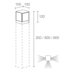 L&L LUCE E LIGHT - LINEAR2.4 13W 230VAC 3000K ASIM ANTR