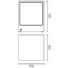 L&L LUCE E LIGHT - LINEAR2.4 13W 230VAC 4000K ASIM GRI