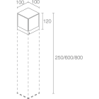 L&L LUCE E LIGHT - LINEAR2.4 13W 230VAC 4000K ASIM ANTR CL24109AH