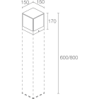 L&L LUCE E LIGHT - LINEAR4.4 28W 230VAC 3000K ASIM GRI