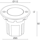L&L LUCE E LIGHT - CORSO2.0 8W 110-230VAC 3000K 12 INOX