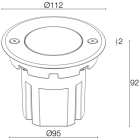 L&L LUCE E LIGHT - CORSO2.0 8W 110-230VAC 4000K 36 INOX CR2010000090MI
