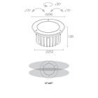 L&L LUCE E LIGHT - STRA3.0 25W 230V 30K 37 37 MS CS301005LLI