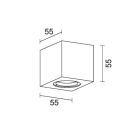 L&L LUCE E LIGHT - CUBE W 1.0 6W 500MA 3000K 18 BIA CU10325SE
