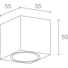 L&L LUCE E LIGHT - CUBE W 1.1 6W 500MA L36 3000K ANTRACITE CU11325LH