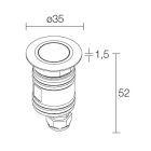 L&L LUCE E LIGHT - BRIGHT1.8 316L 1.2W 12VDC RGB D-SAB INOX