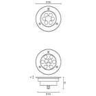 L&L LUCE E LIGHT - BRIGHT5.0 316L 18W 24VDC 3000K 40 INOX CW50925LAI