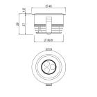 L&L LUCE E LIGHT - ESEM MID 1.0 3W 350MA 2700K 22 BIA