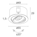 L&L LUCE E LIGHT - ESEM MID 1.7 3W 24VDC 2700K 22 BIA EM1700FMB