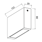 L&L LUCE E LIGHT - ELLO IN 1.0 7W 230VAC 3000K DIF BIA EP10105DBN