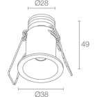 L&L LUCE E LIGHT - ESEM2.0 2W 500MA 4000K 80 BIA ES20129LEB