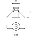 L&L LUCE E LIGHT - ESEM2.0 2W 500MA 4000K 36 BIA