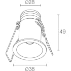 L&L LUCE E LIGHT - ESEM2.6 2W 24VDC 3000K 36 BIA ES26005MB