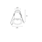 L&L LUCE E LIGHT - ESEM2.6 2W 24VDC 3000K 16 BIA