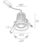 L&L LUCE E LIGHT - ESEM3.1 8W 230VAC 3000K 54 BIA ES31005LB