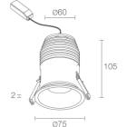 L&L LUCE E LIGHT - ESEM4.0 14W 230VAC 3000K 40 NERO