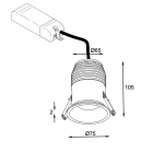 L&L LUCE E LIGHT - ESEM4.0 14W 230VAC 2700K 40 BIA D/P