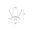 L&L LUCE E LIGHT - EYES1.0 1W 350MA 3000K 40 SAT