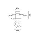 L&L LUCE E LIGHT - EYES3.1 6W 500MA 3000K 50 BIA