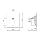 L&L LUCE E LIGHT - LINE1.0 2W 500MA 3000K DIF SAT FL12705DS