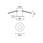 L&L LUCE E LIGHT - EYES3.0 2W 500MA 4000K 10 BIA
