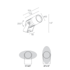 L&L LUCE E LIGHT - FLORI1.0 7W 230VAC 3000K 36 GRI FS101005LF