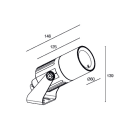 L&L LUCE E LIGHT - FLORI1.0 7W 230VAC 3000K 45X10 ANTR FS101005XH