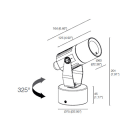 L&L LUCE E LIGHT - FLORI1.1 7W 230VAC 4000K 10X45 GRI