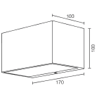 L&L LUCE E LIGHT - GEKO6.0 14W+14W 230VAC 3000K DIF ANTR GK60115DH