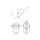 L&L LUCE E LIGHT - GINKO2.0 5W 24VDC 30K 45 GRI GN200105LG