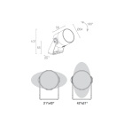 L&L LUCE E LIGHT - GINKO2.2 5W 500MA RGB 34 ANTRACITE GN22326MH